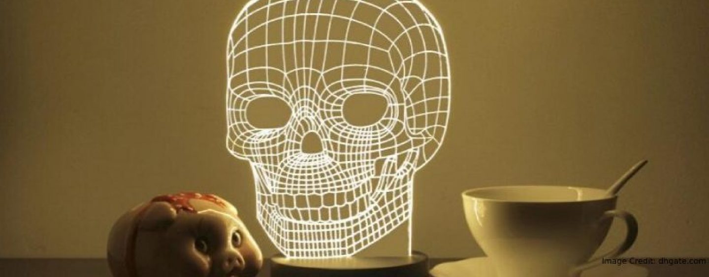This 3D Skull Lamp Will Be A Neat Addition In Your Home Decor